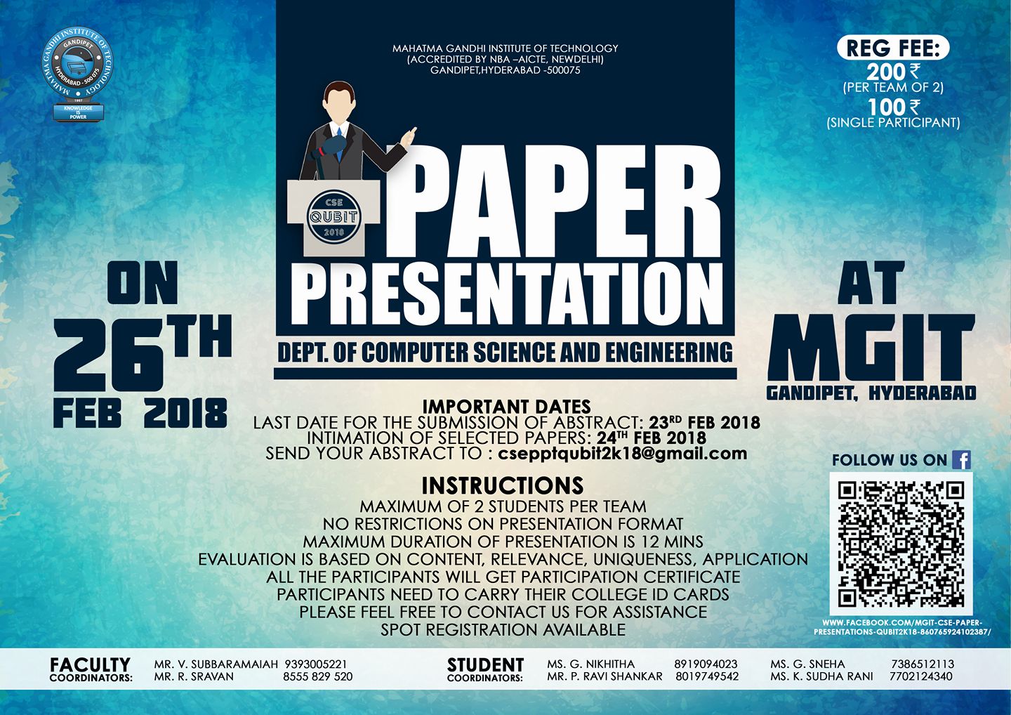 Paper Presentation 2K18